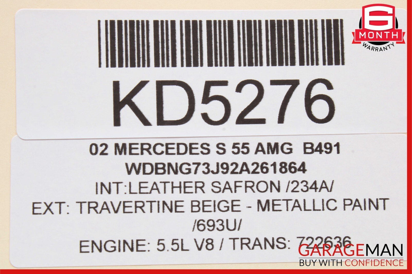 00-06 Mercedes W220 S55 CLK55 AMG Voice Command Control Module 2208202185 OEM