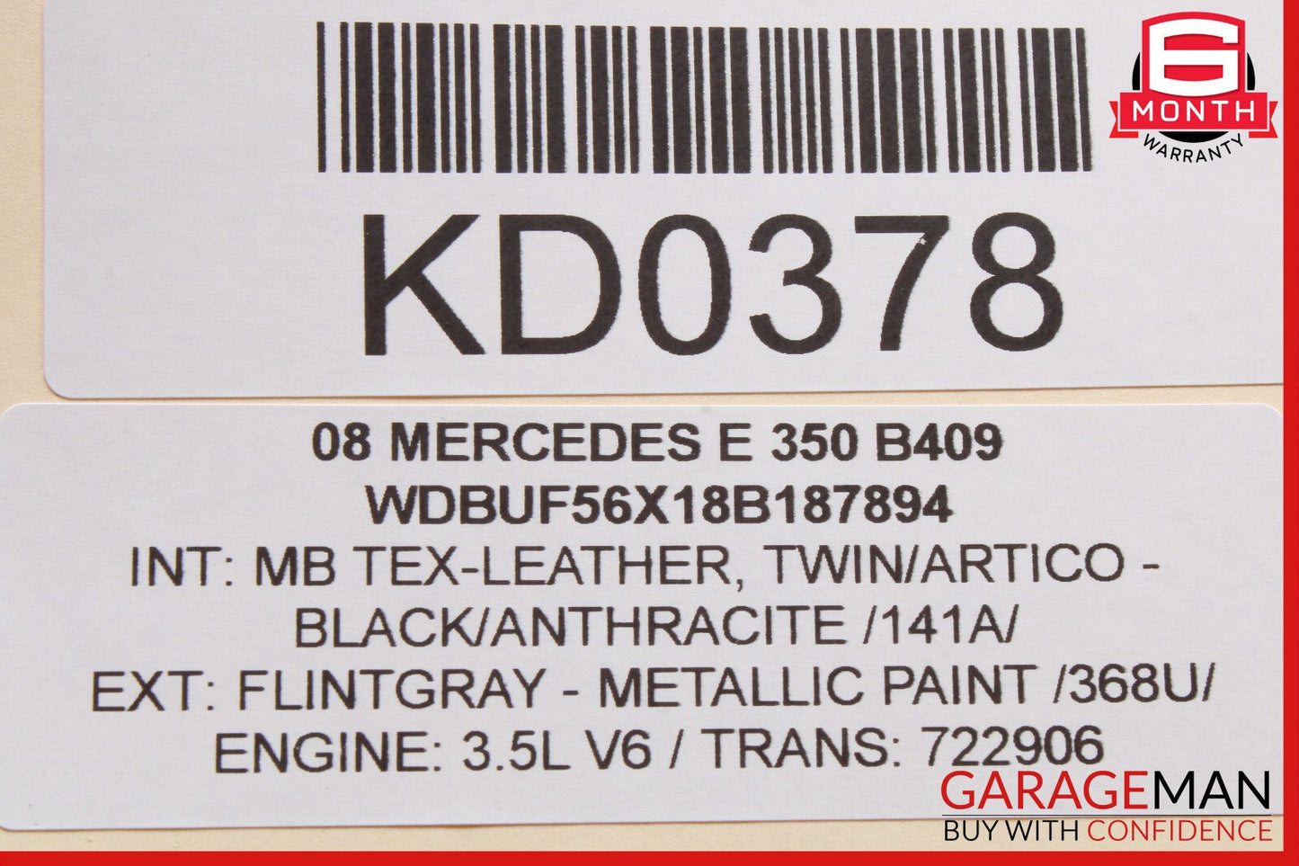 03-09 Mercedes W211 E350 E500 Front Left Driver Side Window Regulator Motor OEM