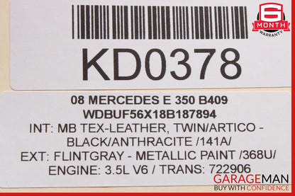 03-09 Mercedes W211 E350 E500 Front Left Driver Side Window Regulator Motor OEM