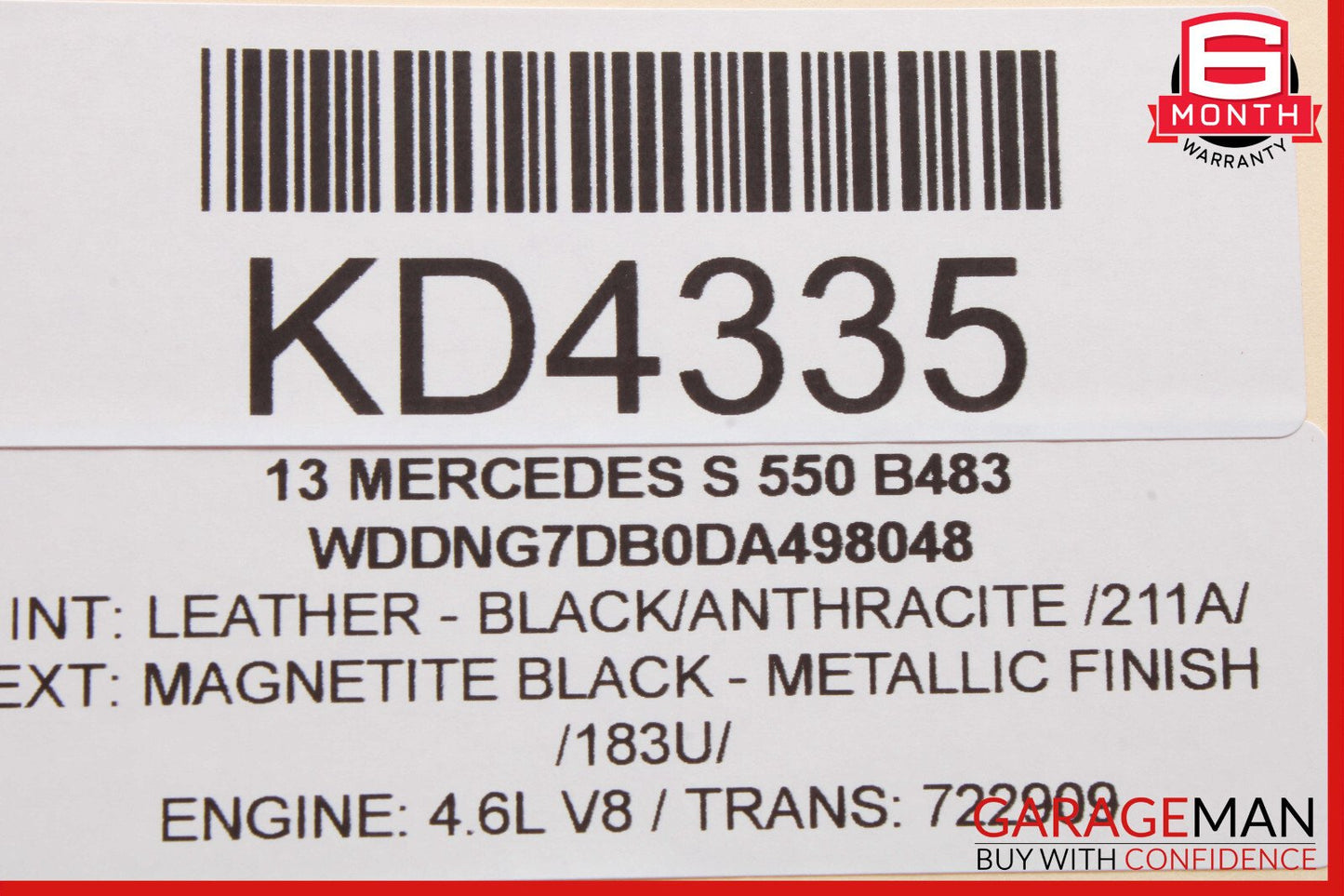 07-13 Mercedes W221 S550 S450 Rear Left or Right Window Control Switch OEM