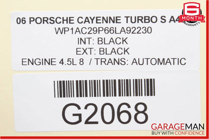 03-06 Porsche Cayenne 955 Rear Right Shock Absorber Strut Spring OEM