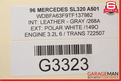 94-97 Mercedes R129 SL320 AC A/C Air Conditioning Compressor Pump 0002340111 OEM