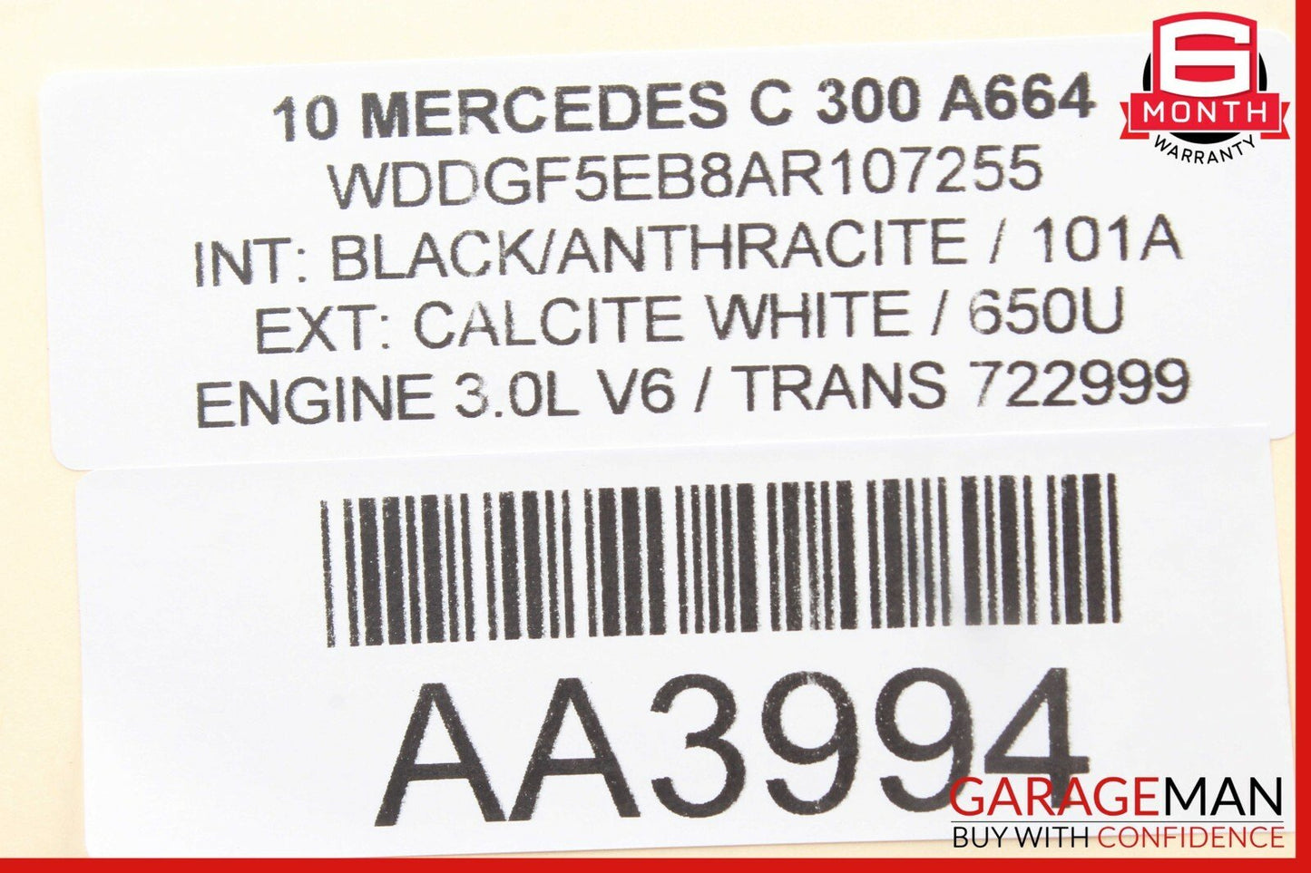 08-14 Mercedes W204 C250 Front Left Exterior Door Handle w/ Door Actuator Latch