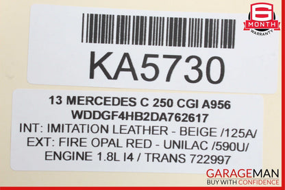 08-20 Mercedes W204 C250 CLS550 SLK250 Front Right Door Lock Latch Actuator OEM