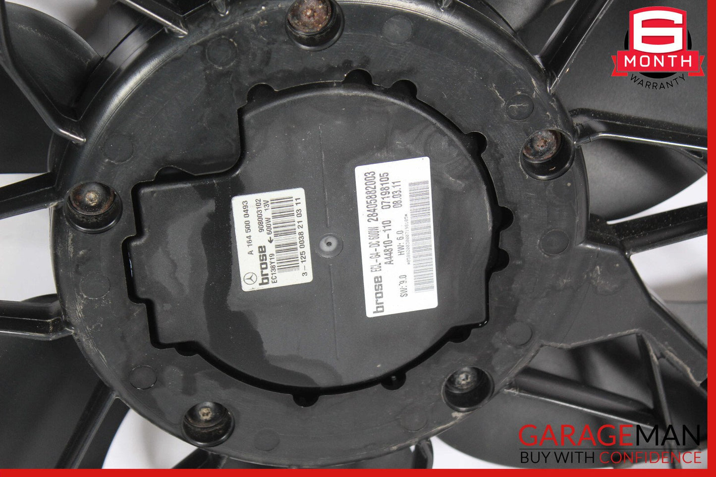 06-13 Mercedes W251 R500 ML350 Engine Cooling Fan Motor Assembly OEM