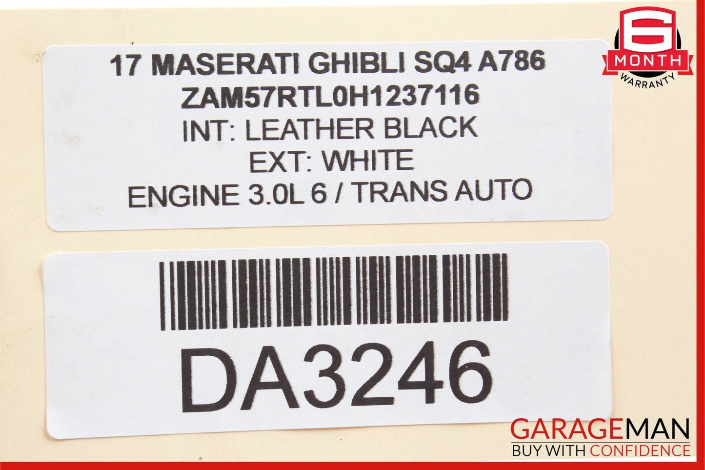 14-17 Maserati Ghibli Rear Right & Left Suspension Coil Spring Absorber Set OEM