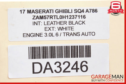 14-17 Maserati Ghibli Rear Right & Left Suspension Coil Spring Absorber Set OEM