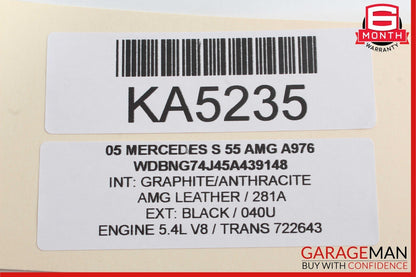 00-06 Mercedes W220 S55 AMG S500 Rear Right Side Seat Door Control Module OEM