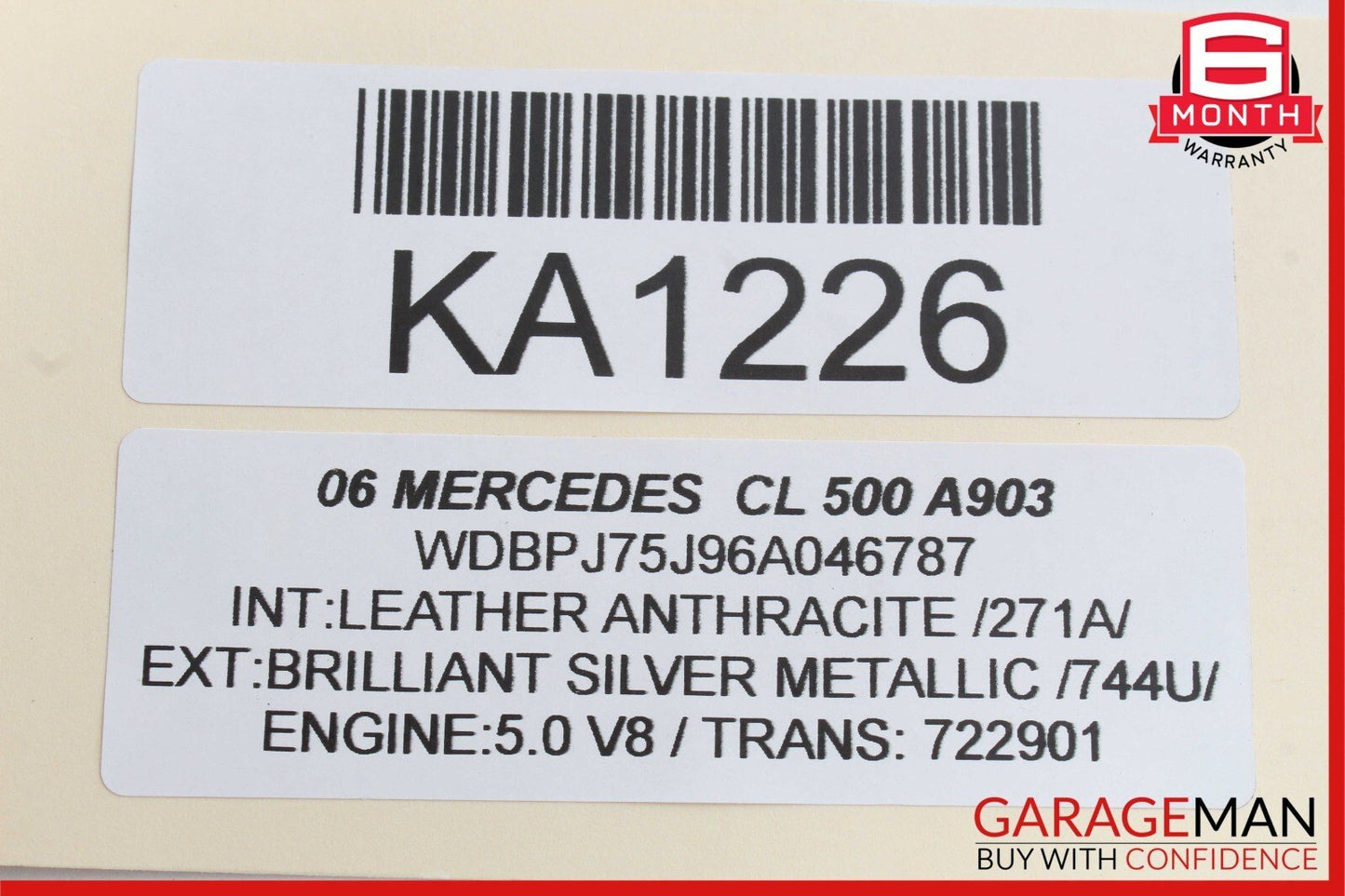 00-06 Mercedes W215 CL500 CL55 AMG Front Right Side Seat Memory Control Unit OEM
