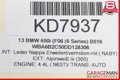 12-19 BMW 650i F06 Rear Right Window Roller Blind Motor Unit OEM