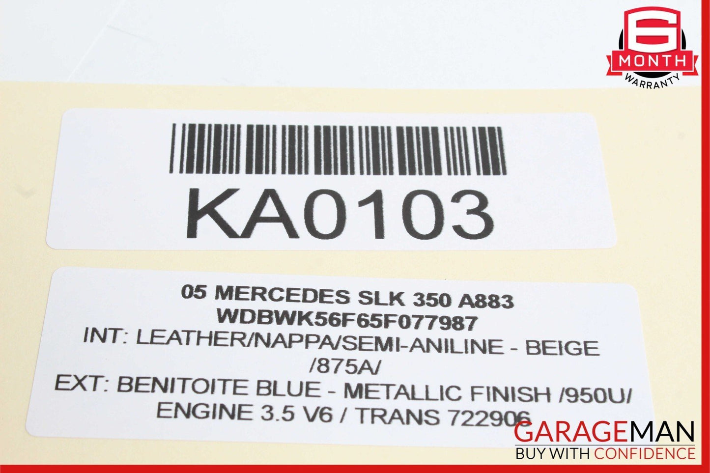 05-11 Mercedes R171 SLK350 SLK280 Door Lock Dash Hazard Light Control Panel