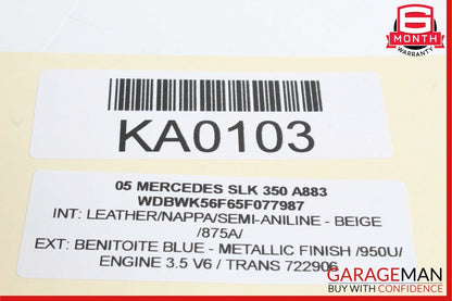 05-11 Mercedes R171 SLK350 SLK280 Door Lock Dash Hazard Light Control Panel