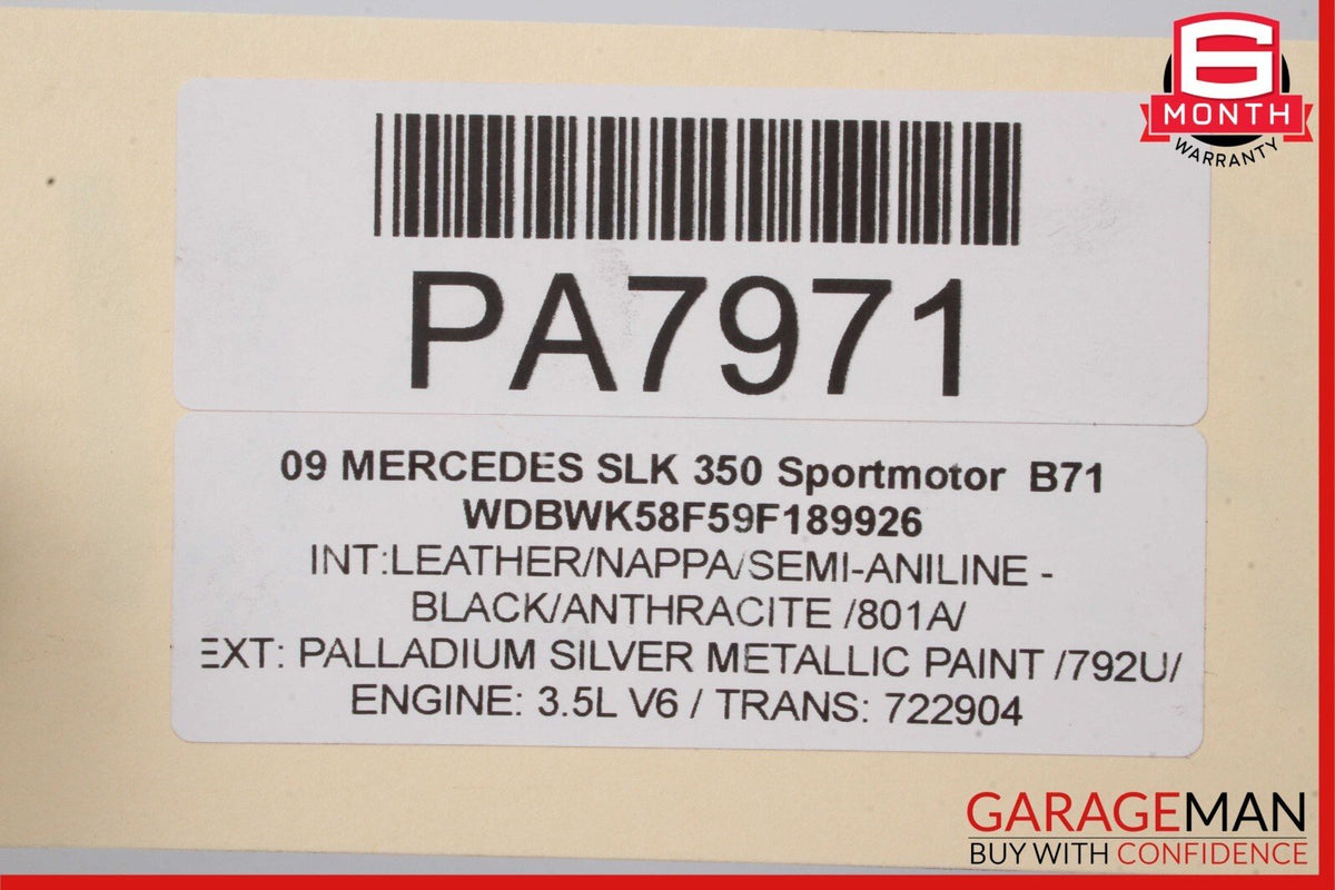 07-11 Mercedes R171 SLK350 722.9 7G Automatic Transmission 722.904 RWD 121k