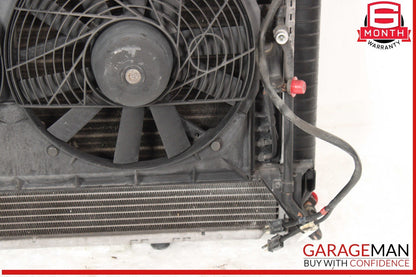 94-02 Mercedes R129 SL500 AC A/C Condenser Radiator Cooling Fan Shroud Motor OEM