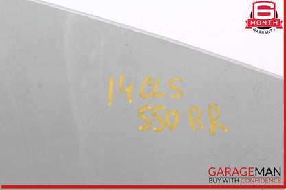 12-18 Mercedes W218 CLS550 Rear Right Passenger Side Door Window Glass OEM