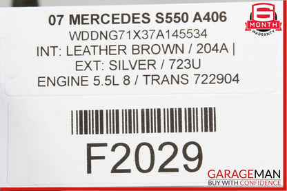 07-13 Mercedes W221 S550 Rear Right or Left Air Airmatic Shock Absorber Strut