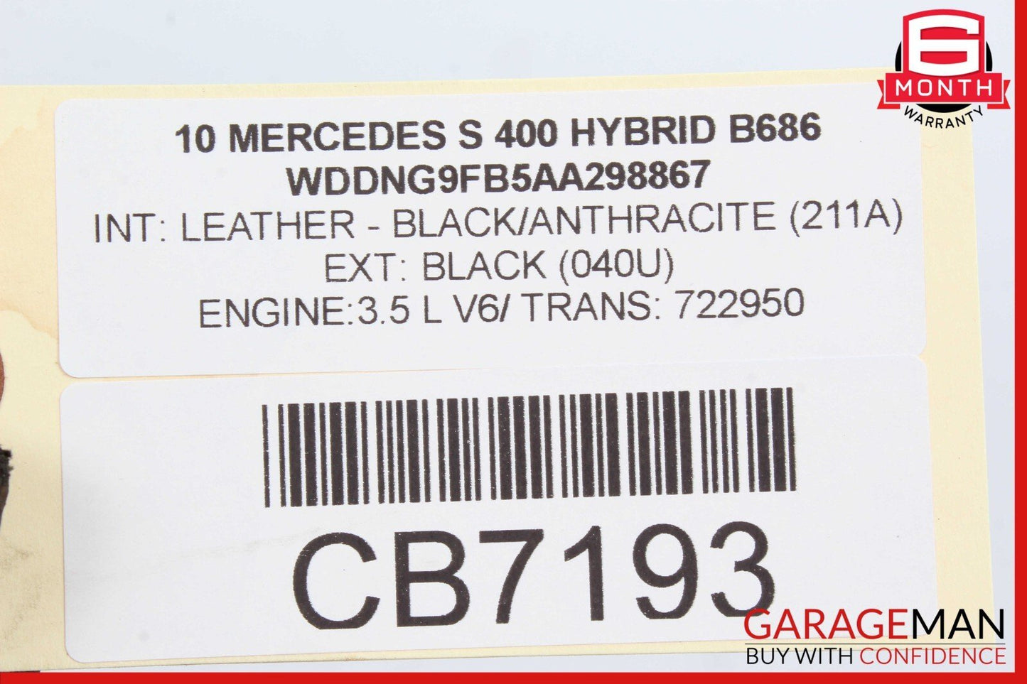 07-14 Mercedes W221 S400 CL550 Rear Right or Left Lower Thrust Control Arm OEM