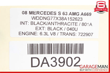 08-14 Mercedes W221 S63 CL63 AMG Front Left Driver Side Brake Caliper Red