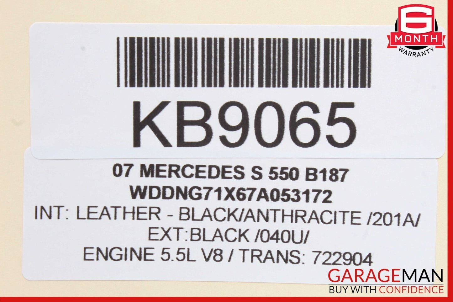 07-09 Mercedes W221 S550 S63 AMG Rear Right Or Left Side Door Controller Module