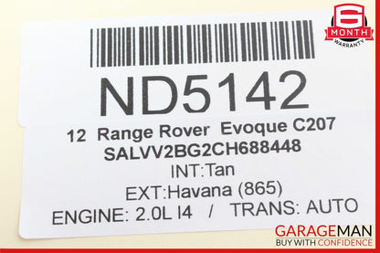 12-17 Range Rover Evoque Tailgate Trunk Release Button Control Switch OEM