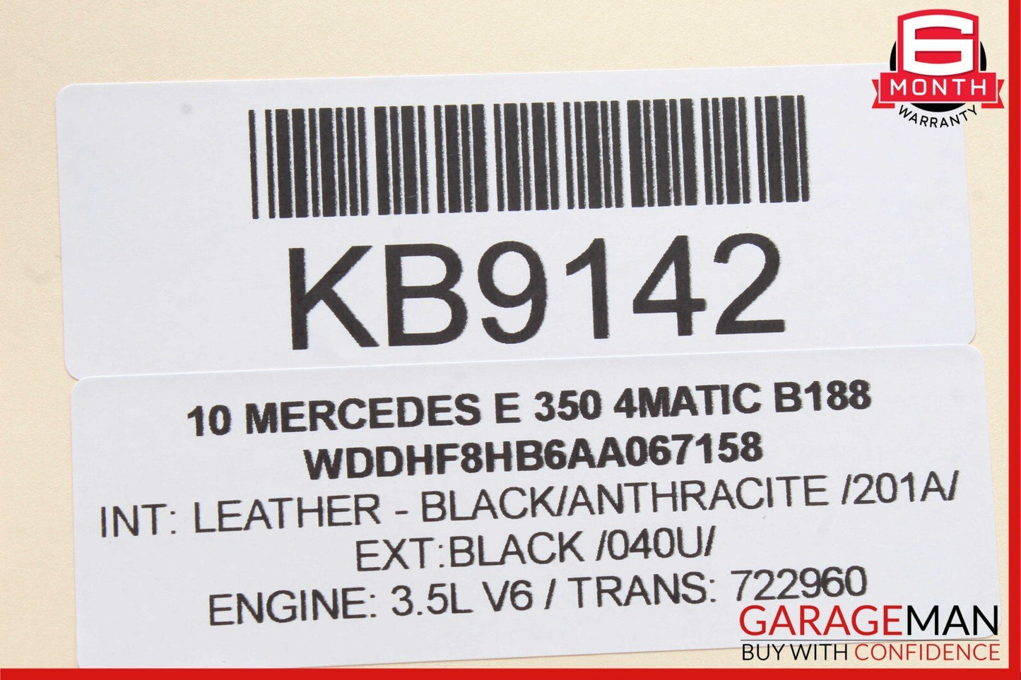10-13 Mercedes W212 E350 Rear or Front Right Exterior Door Handle Keyless Blue