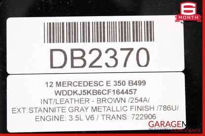 10-17 Mercedes W207 E350 C250 C350 Coupe Center Middle Panoramic Roof Glass OEM
