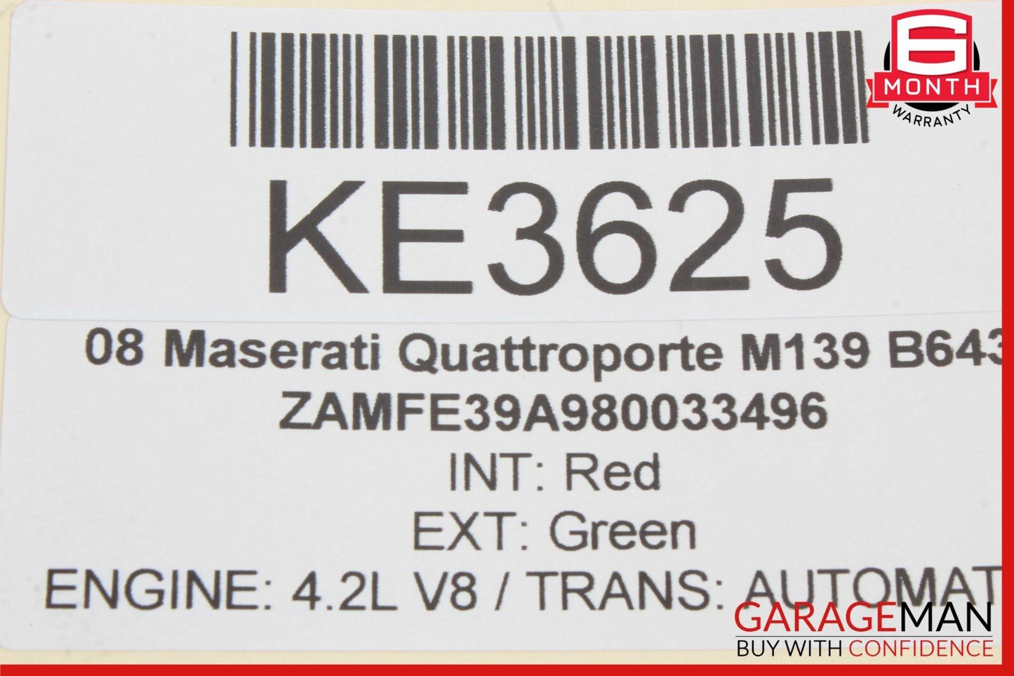 03-13 Maserati Quattroporte M139 Front Right Side Door Lock Latch Actuator OEM