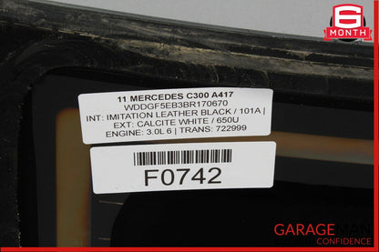 08-11 Mercedes W204 C300 Rear Windshield Wind Shield Window Auto Glass Tinted
