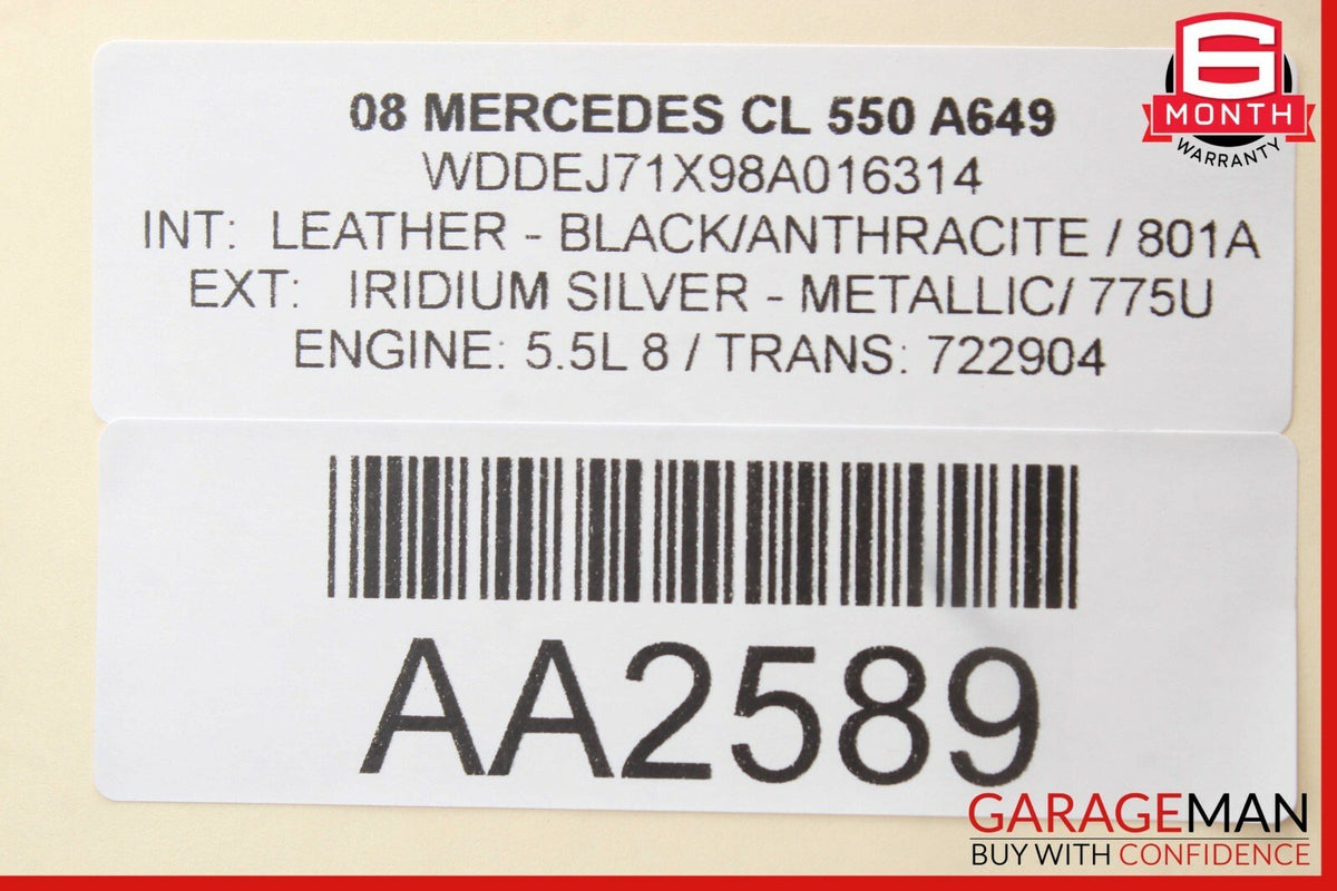 07-13 Mercedes W216 CL550 S550 Head Light Headlight Switch Control Module OEM
