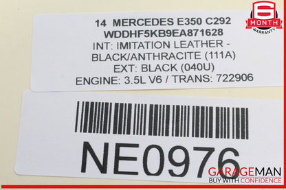 14-16 Mercedes W212 E350 E250 E550 Rear Right Side Inner Tail Light Lamp OEM