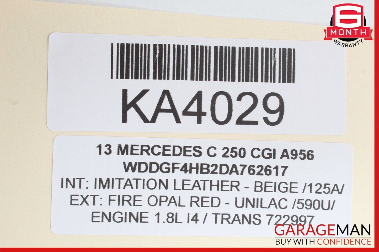08-18 Mercedes W204 C250 Rear Left Side Door Control Module 2189001401 OEM