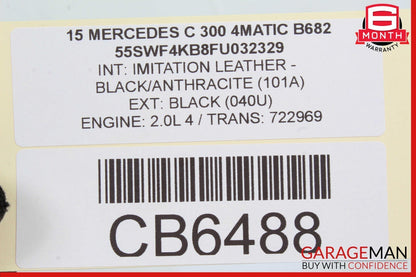15-20 Mercedes W205 C300 C63 AMG Front Left Side Door Window Regulator Motor OEM