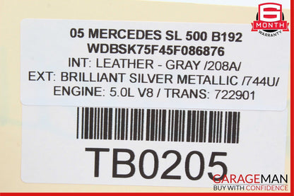 03-06 Mercedes R230 SL500 SL55 AMG Front Right Side Spindle Knuckle Hub OEM