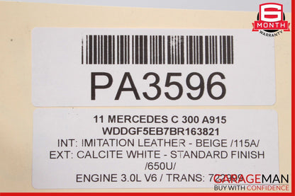 08-14 Mercedes W204 C250 C300 RWD Power Steering Gear Rack and Pinion OEM