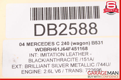 01-05 Mercedes W203 C230 C240 C320 Engine Cooling Radiator AC A/C Condenser Assy