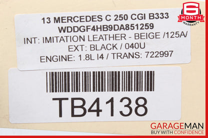 12-15 Mercedes W204 C250 SLK250 M271 1.8L Lower Oil Pan Section 2710141602 OEM