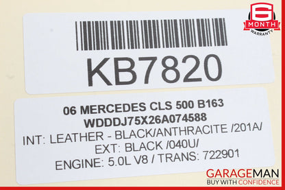 03-11 Mercedes W219 CLS500 Under Seat Control Module Front Right OEM