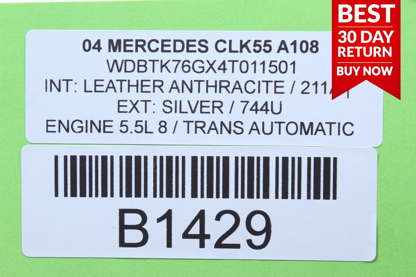 03-05 MERCEDES W209 CLK55 AMG LEFT ROCKER PANEL MOLDING SIDE SKIRT A108 OEM