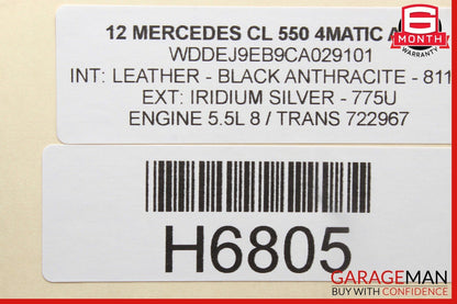 11-20 Mercedes W216 CL550 S550 SL550 M278 Engine Motor Starter 2789060900 OEM