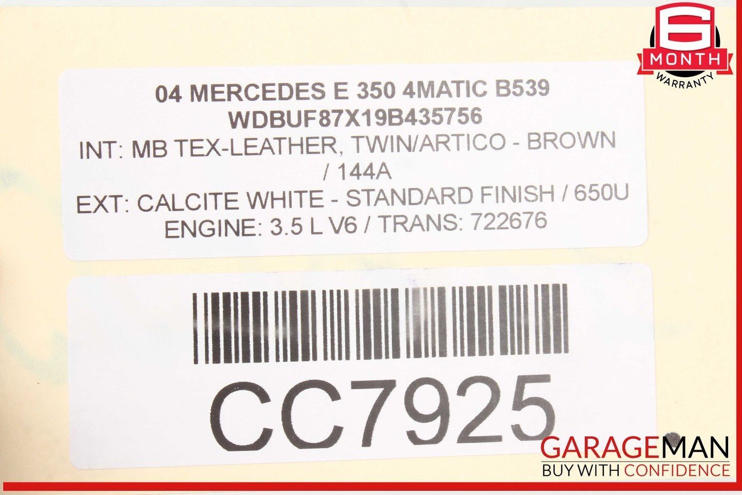 03-11 Mercedes W211 E320 Power Steering Gear Rack & Pinion Assy OEM