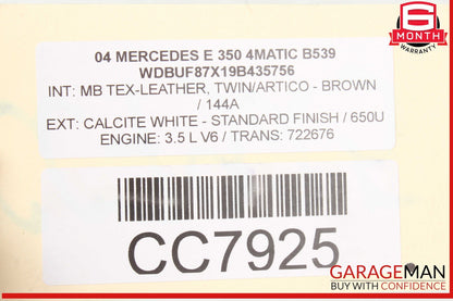03-11 Mercedes W211 E320 Power Steering Gear Rack & Pinion Assy OEM