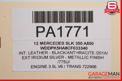 12-16 Mercedes R172 SLK250 SLK350 Front Right Passenger Side Interior Door Panel