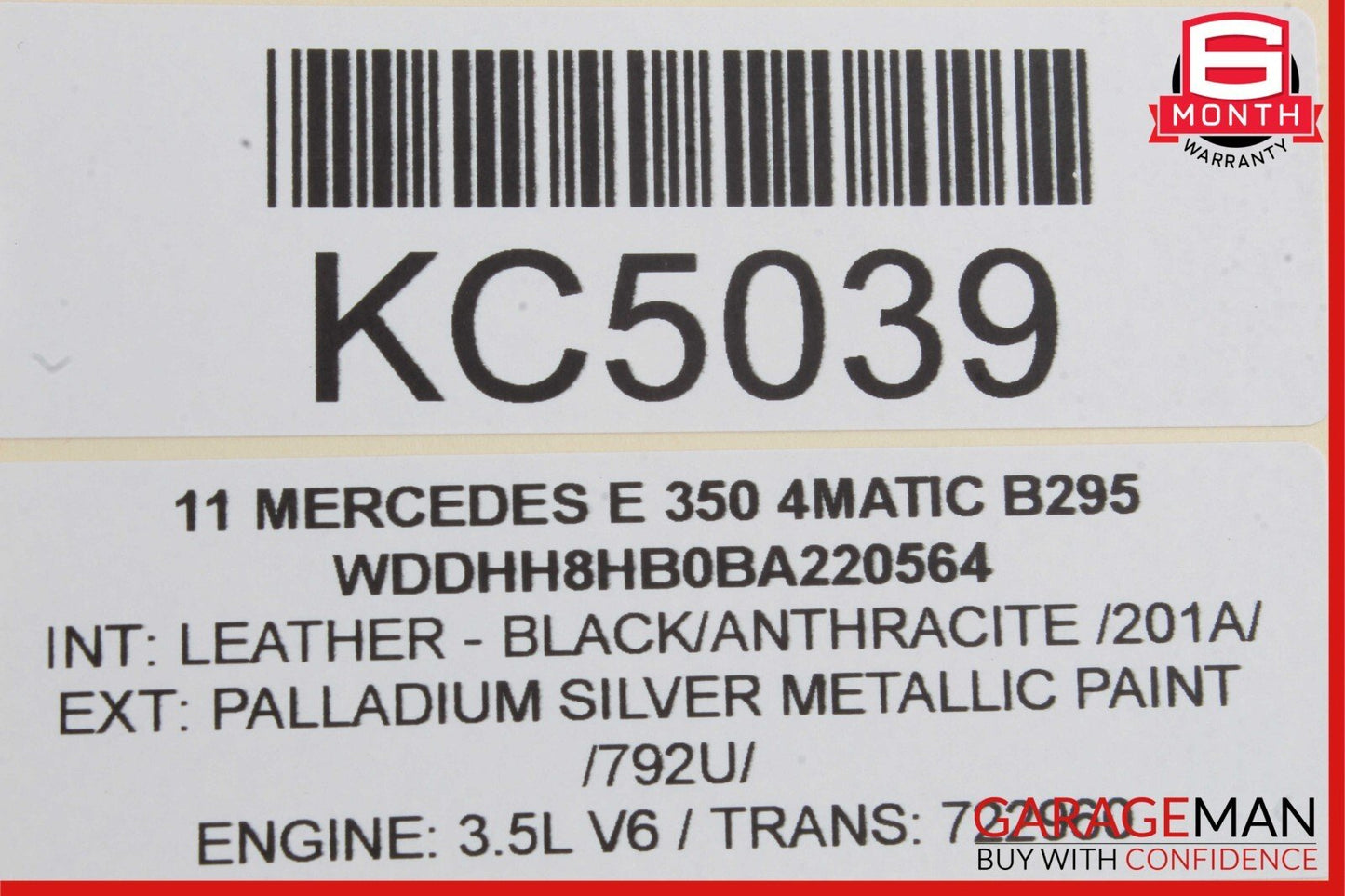 08-14 Mercedes W212 E350 4MATIC Rear Left Driver Side Door Lock Latch Actuator