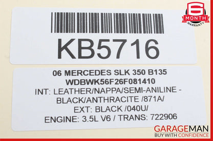 03-13 Mercedes SLK350 ML500 E320 CLS550 SLK280 Radio 6 Disk CD Changer Player