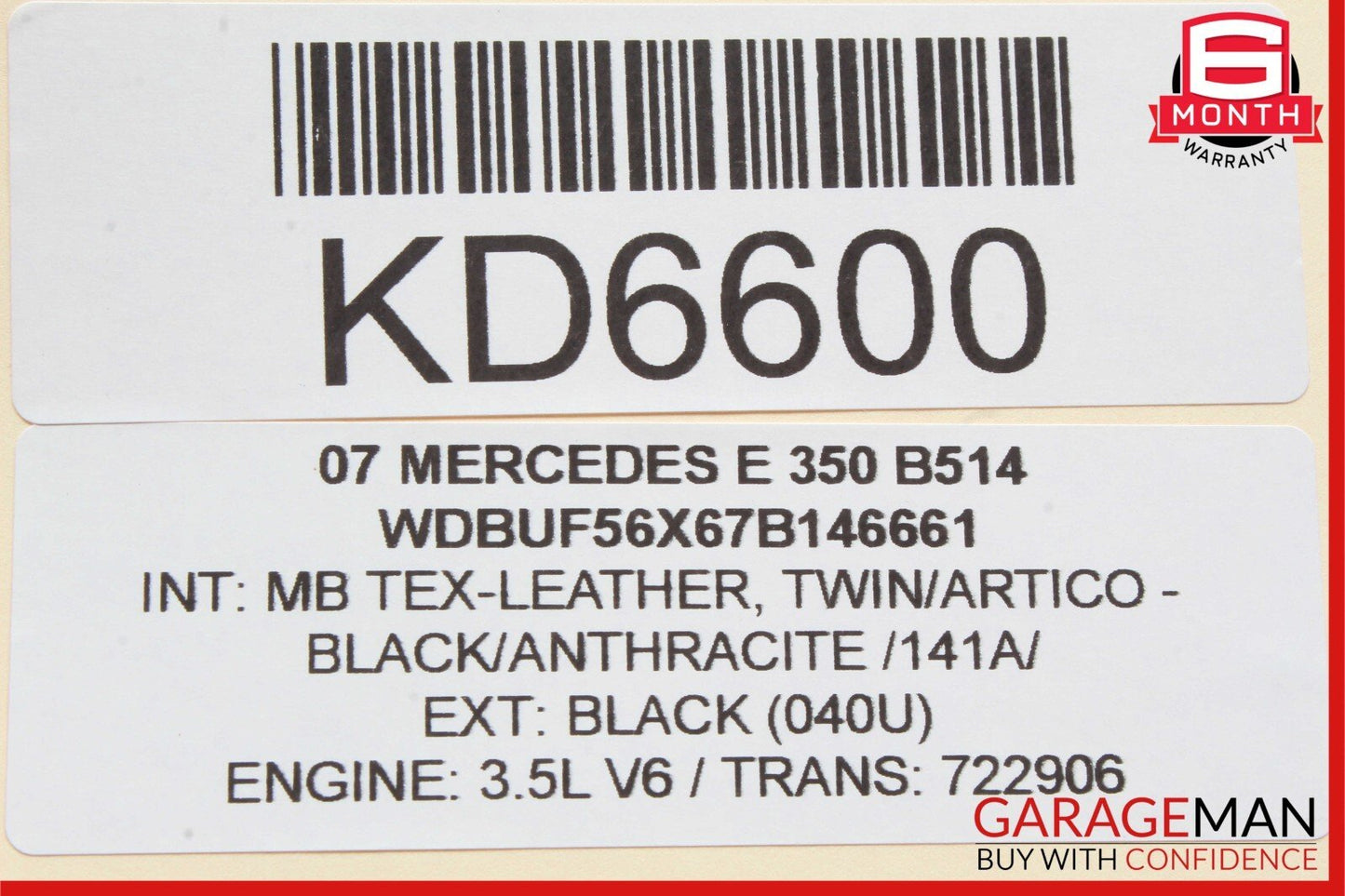 03-09 Mercedes W211 E500 E63 AMG Front Left Door Window Regulator Motor Unit