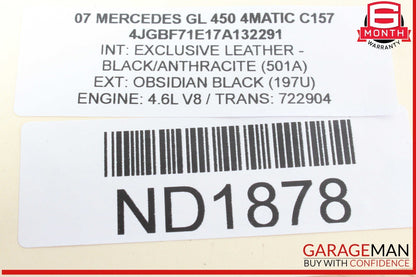 06-12 Mercedes X164 GL450 4MATIC Rear Bumper Parking Sensor Wire Harness Assy