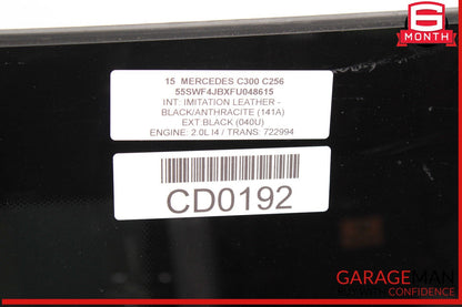 15-21 Mercedes W205 C300 C63 AMG Sliding Panoramic Sunroof Sun Roof Glass OEM