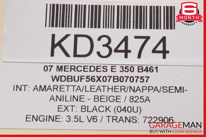 03-09 Mercedes W211 E320 E350 E500 Rear Right Side Exterior Door Handle OEM