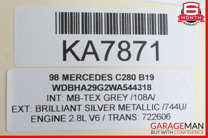 97-04 Mercedes R170 SLK230 Front Left Side Seat Frame Track Rail Motor Unit