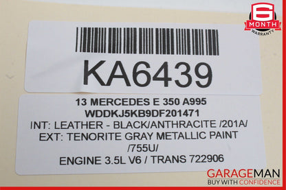 11-17 Mercedes W207 E350 E550 Coupe Left Driver Side Rear View Door Mirror OEM